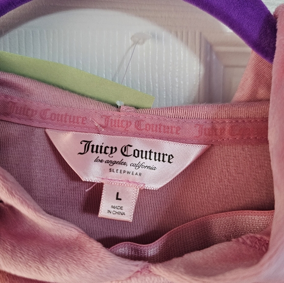 Pink Velour Juicy Couture Lounge Set - Picture 4 of 9